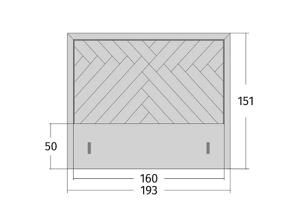 Изголовье Carrera (Gold)